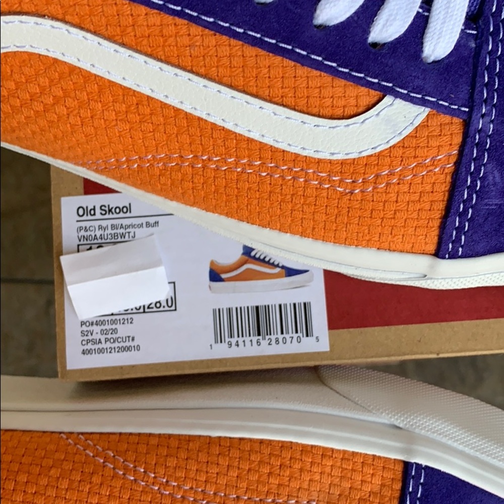 VANS OLD SKOOL P&C Bl/Apricot Buff - Picture 10 of 16